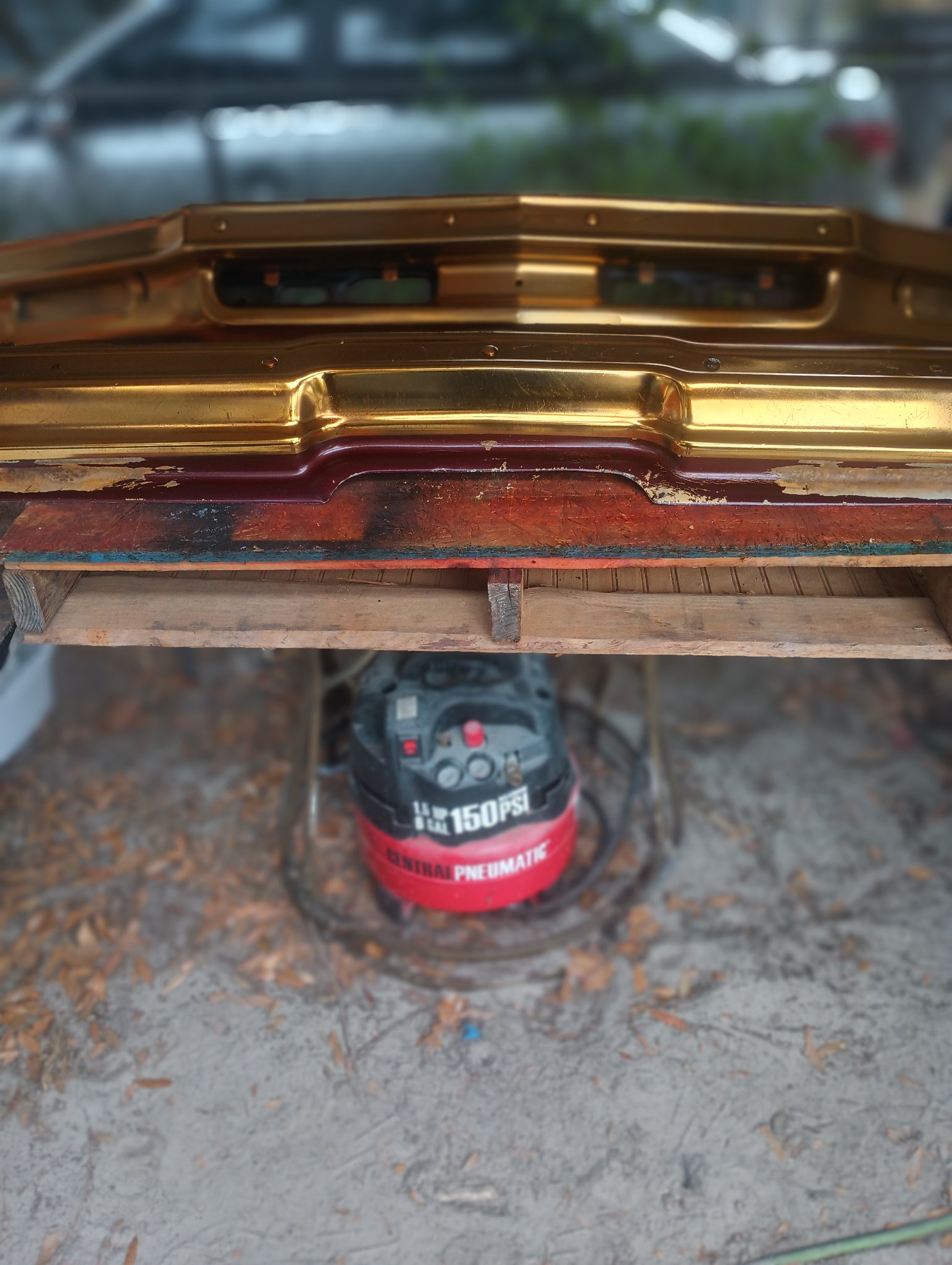 ChromeKarats gold plating work — Gold Bumper Stack — Classic Car