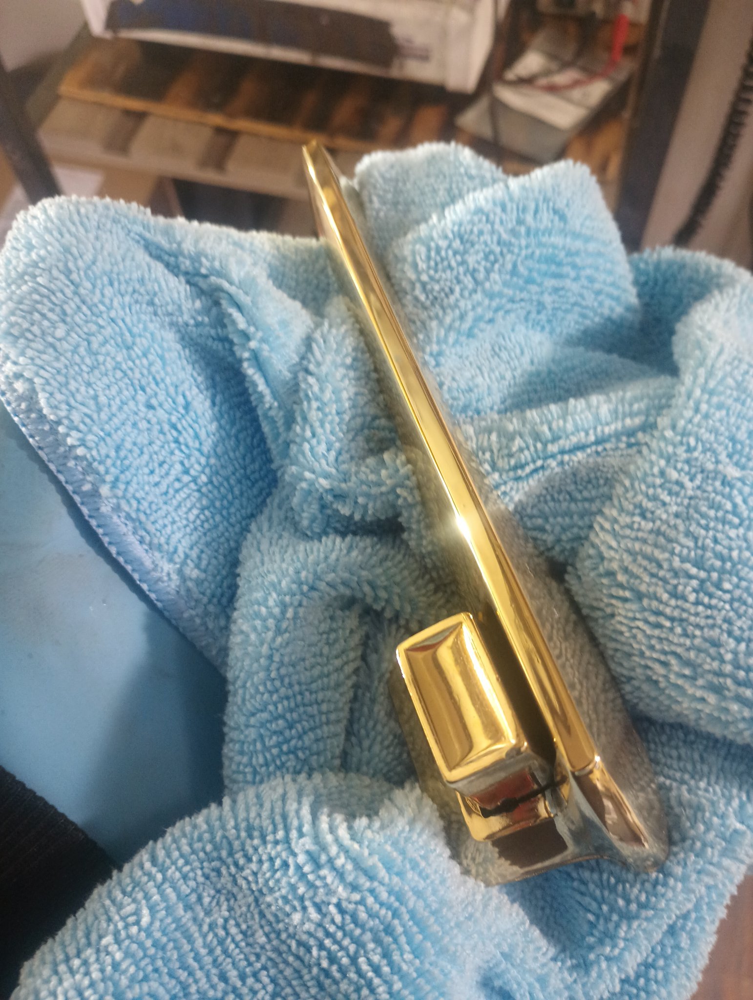 ChromeKarats gold plating work — Gold Plated Door Trim Piece