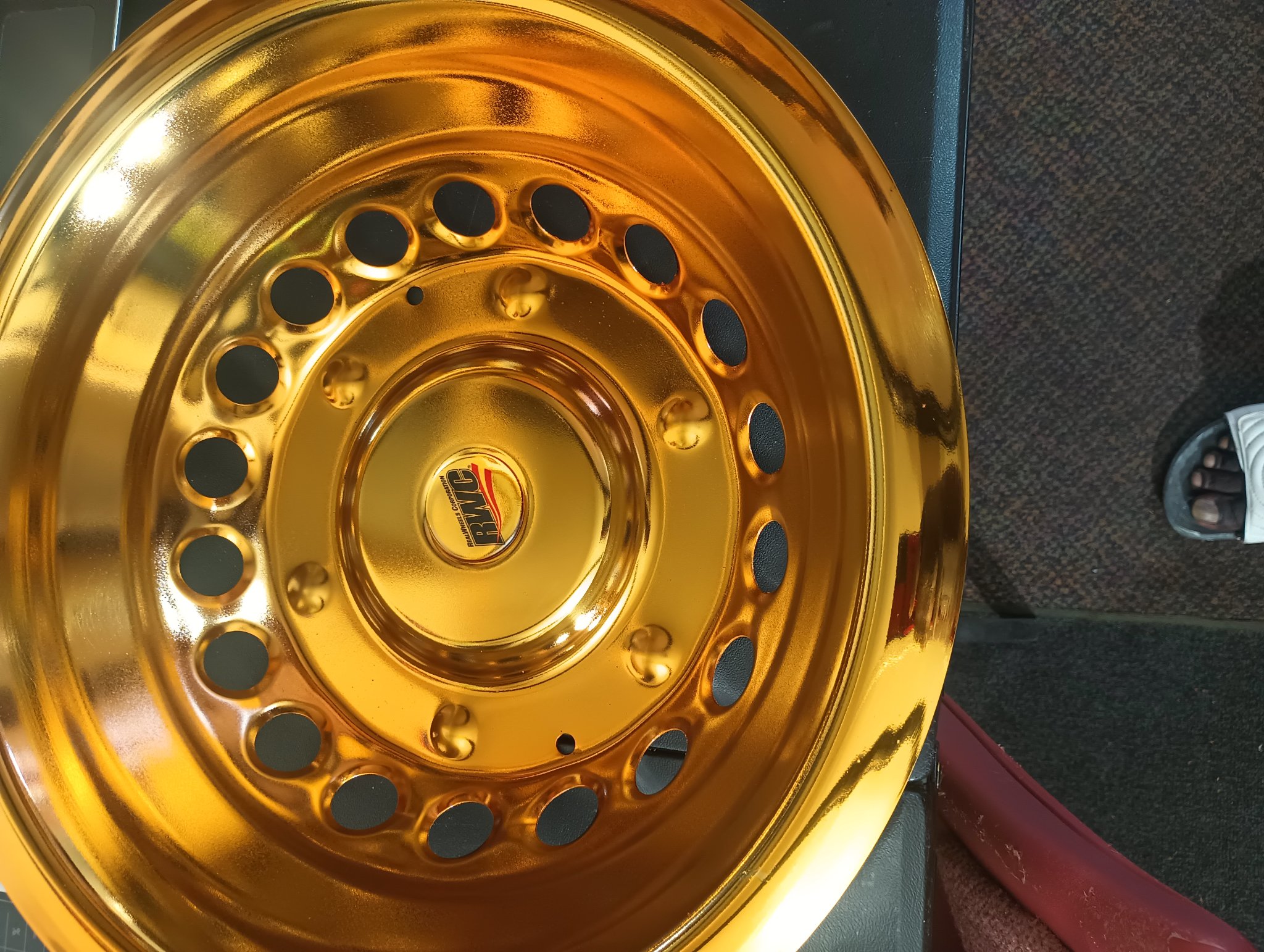 ChromeKarats gold plating work — Gold Plated Steel Wheel