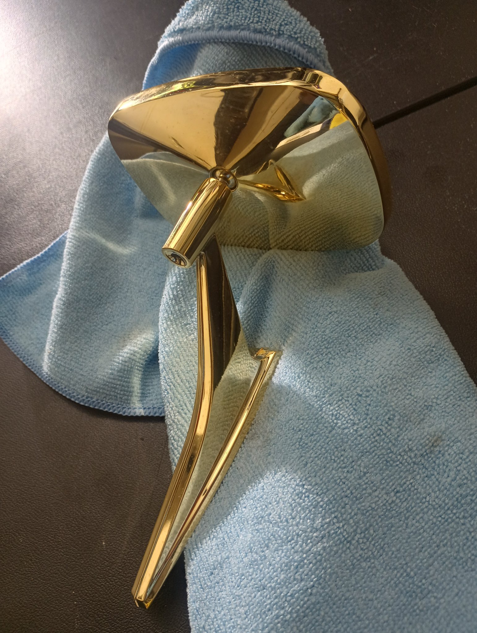 ChromeKarats gold plating work — Gold Mirror — Finished Detail