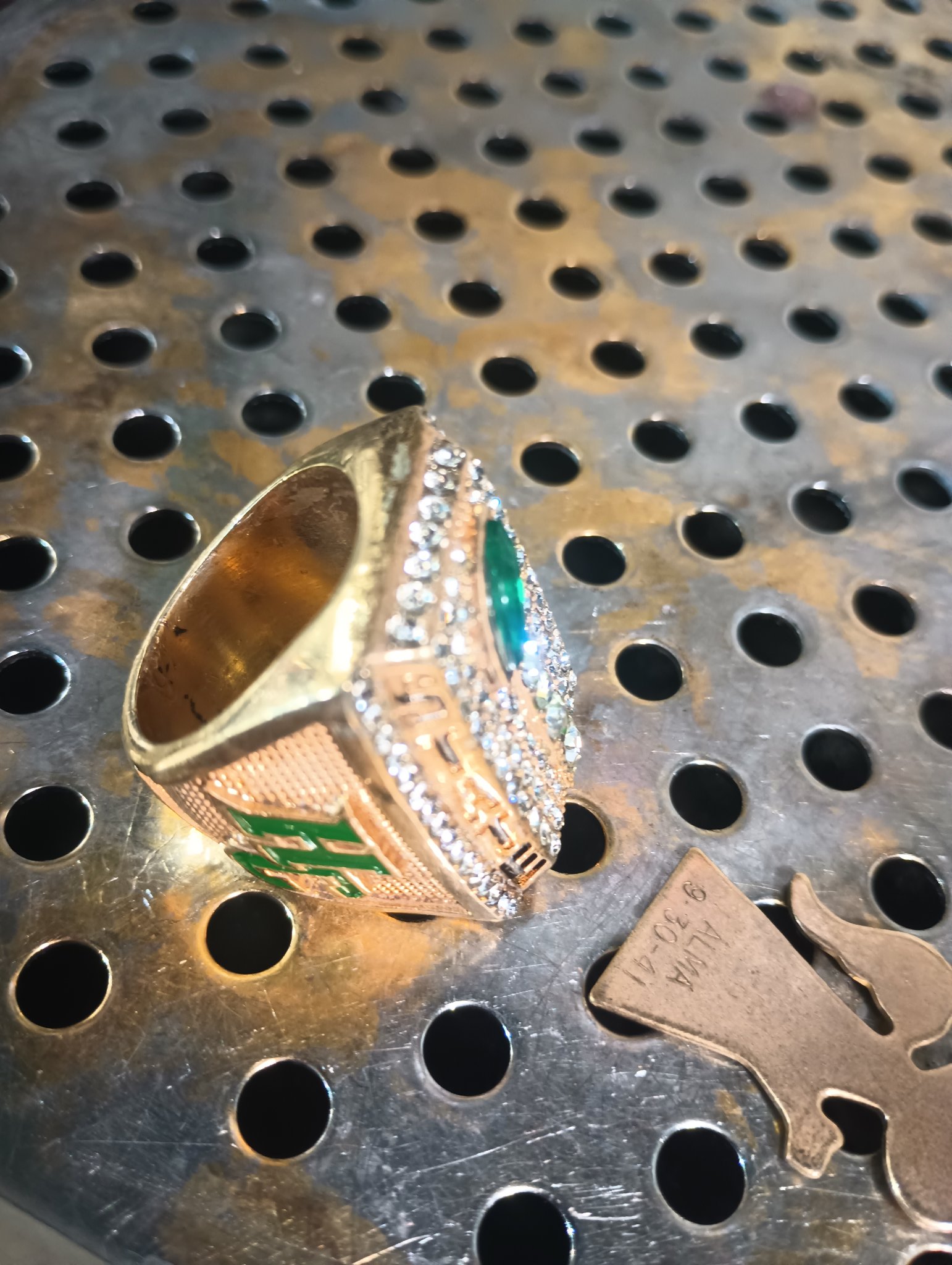 ChromeKarats gold plating work — Gold Championship Ring