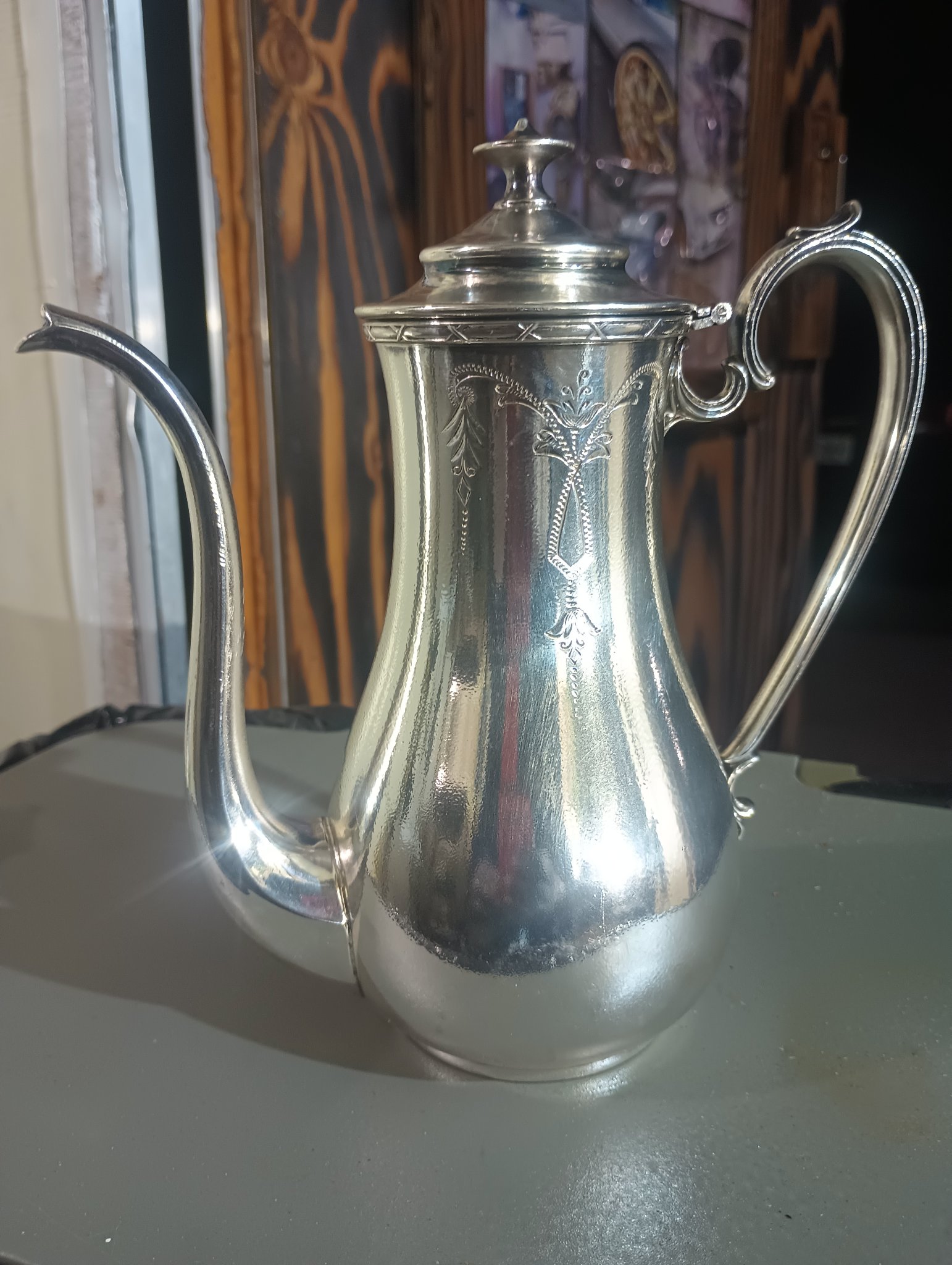 ChromeKarats gold plating work — Silver Plated Tea Pot