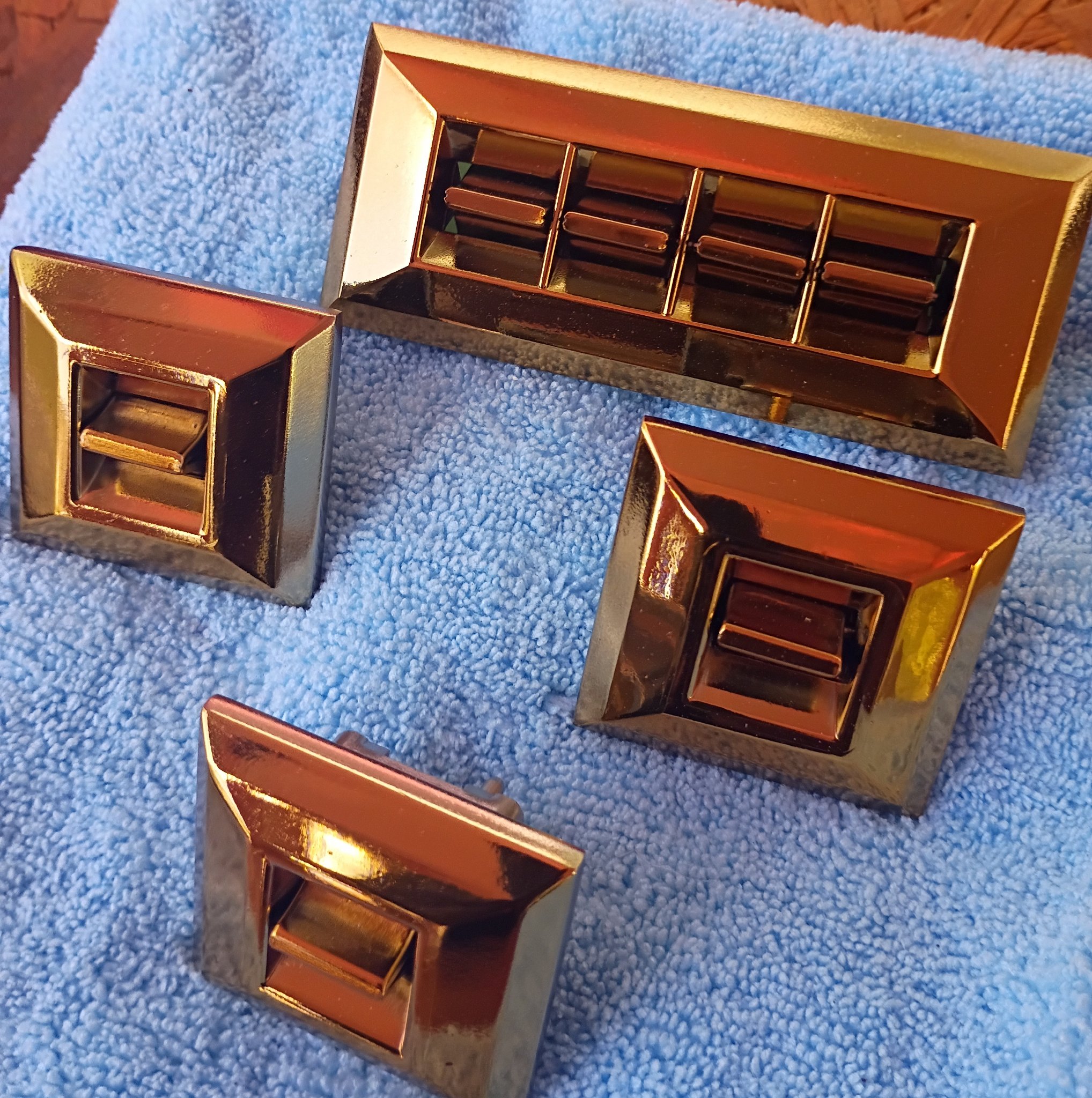 ChromeKarats gold plating work — Gold Interior Trim Set